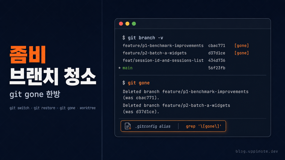 Git from Hell 탈출기: checkout 버리고, 좀비 브랜치 자동 청소까지