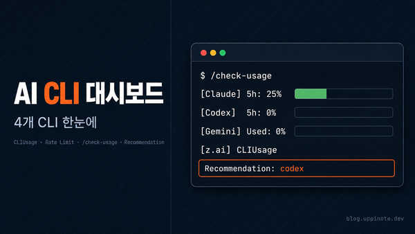 Claude Code, Codex, Gemini 사용량을 한 번에 확인하는 CLI 대시보드 만들기